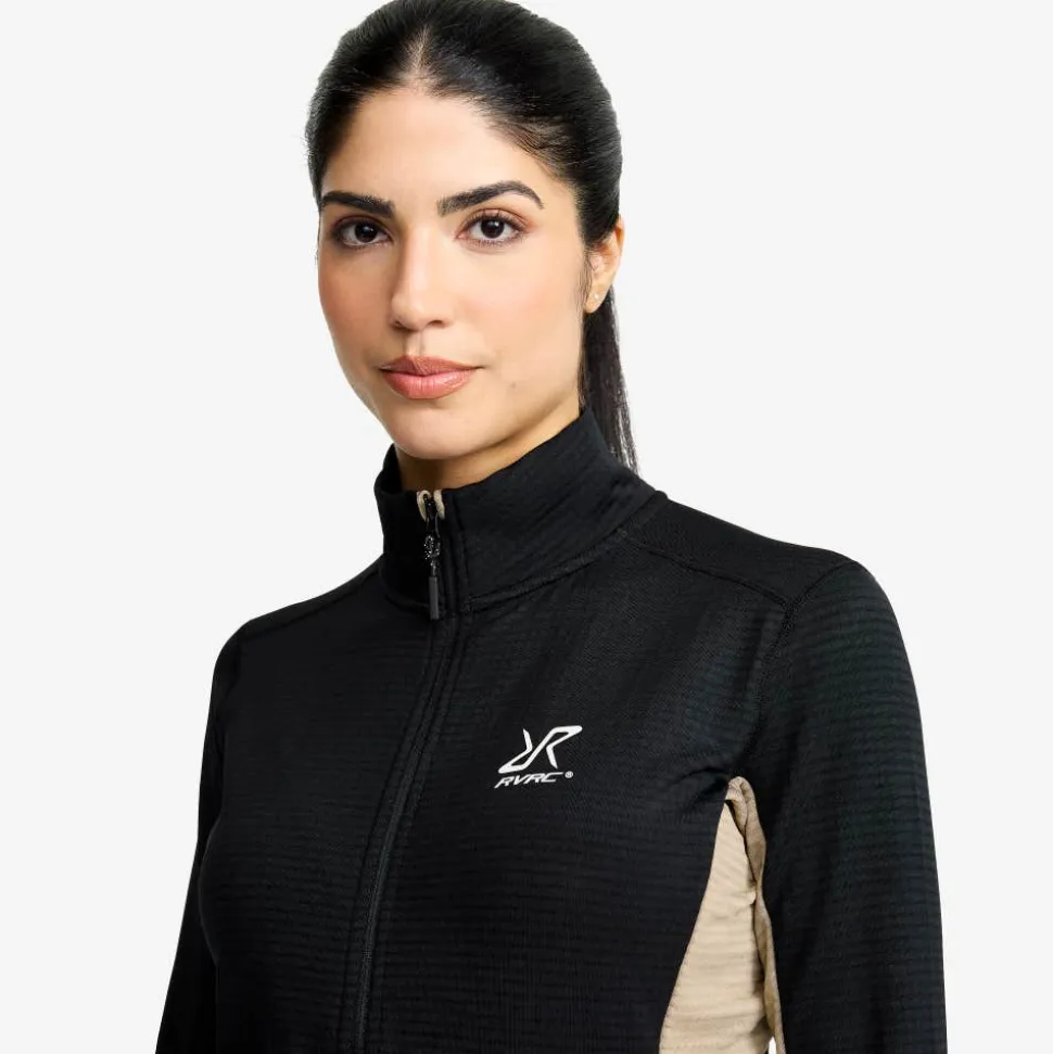 Waffle Full-zip Fleece Dame