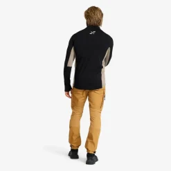 Waffle Full-zip Fleece Herre