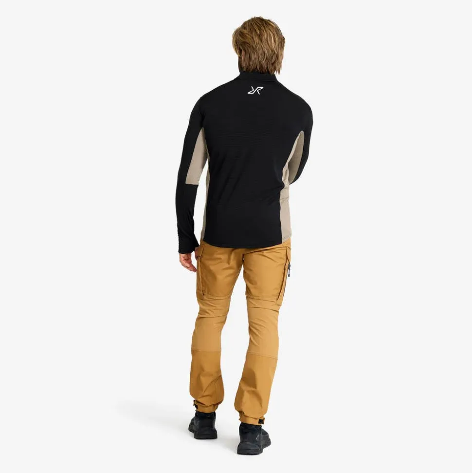 Waffle Full-zip Fleece Herre