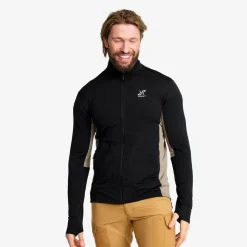 Waffle Full-zip Fleece Herre