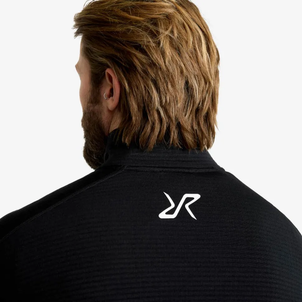 Waffle Full-zip Fleece Herre